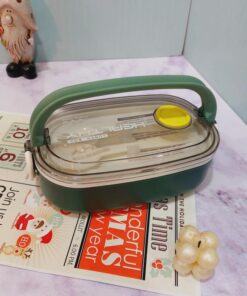 لانچ باکس بیضی دسته دار