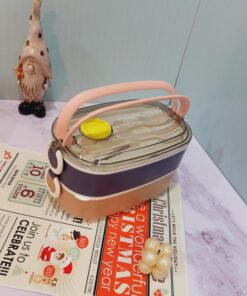 لانچ باکس بیضی دو طبقه