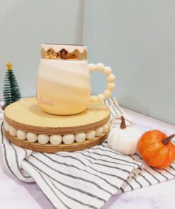 ماگ درپیچی اینه دار سفید