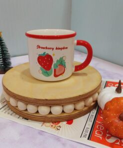 ماگ توت فرنگی ساده