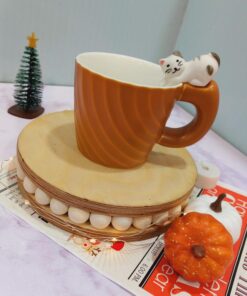 ماگ دسته برجسته گربه