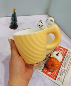 ماگ دسته برجسته گربه