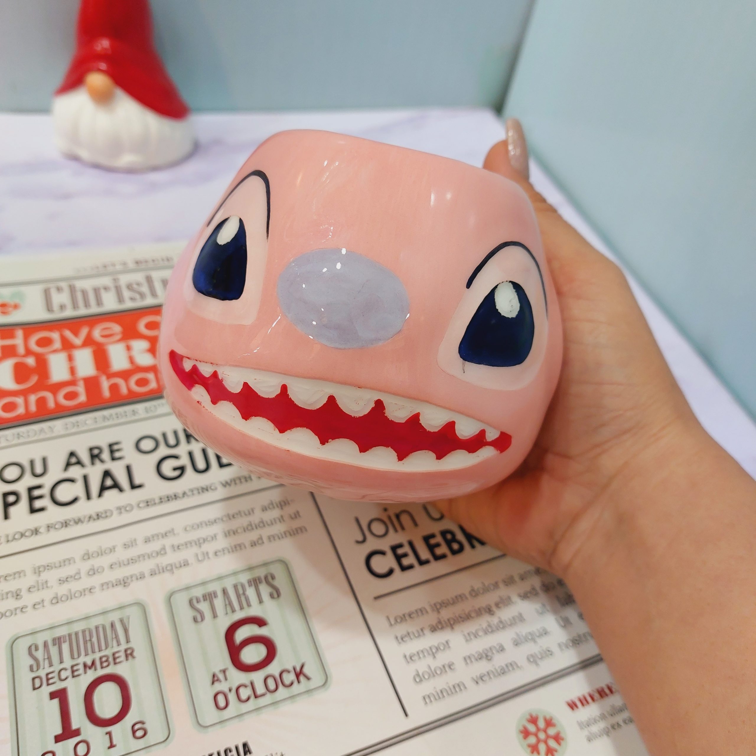 ماگ دیزنی دست ساز استیچ رنگی