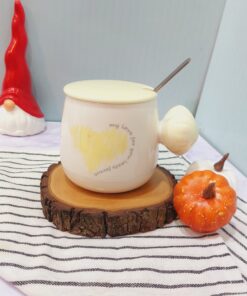 ماگ دسته قلبی رنگی