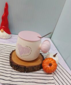 ماگ دسته قلبی رنگی