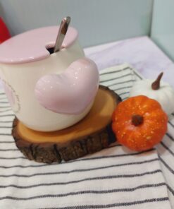 ماگ دسته قلبی رنگی