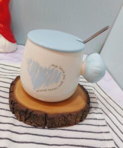 ماگ دسته قلبی رنگی