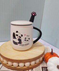ماگ سرامیکی پاندا قاشق فانتزی