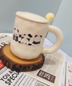 ماگ پاندایی دسته توپی