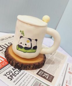 ماگ پاندایی دسته توپی