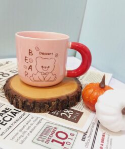 ماگ دسته رنگی حیوانات خنگ