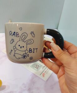 ماگ دسته رنگی حیوانات خنگ