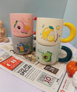 ماگ دسته رنگی میوه ای