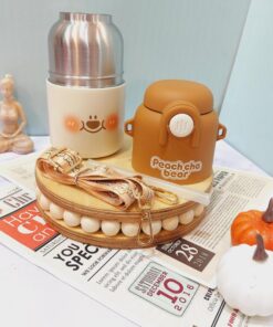 تراول ماگ نی دار خرسی دورنگ