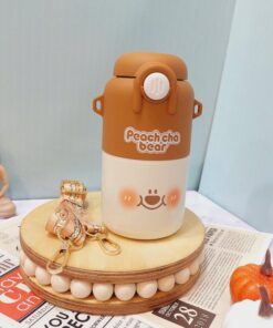 تراول ماگ نی دار خرسی دورنگ