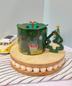 ماگ دسته کاجی کیرسمسی