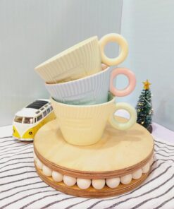 ماگ لاته خوری دسته گرد