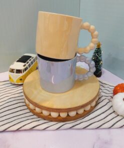 ماگ دسته مرواریدی شیک