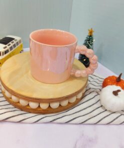 ماگ دسته مرواریدی شیک