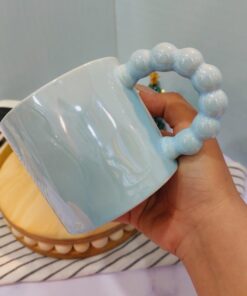 ماگ دسته مرواریدی شیک