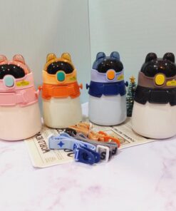 فلاسک استیل خرس عینکی (نی دار )