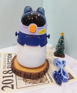 فلاسک استیل خرس عینکی (نی دار )