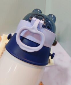 فلاسک استیل خرس عینکی (نی دار )