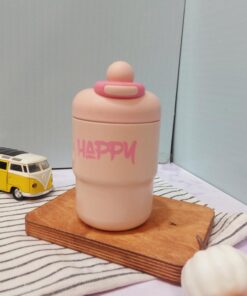 تراول ماگ استیل فونت دار رنگی