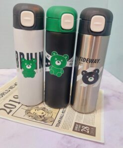 تراول ماگ استیل خرسی سبز