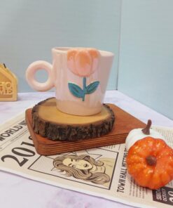 ماگ لاله آبرنگی برجسته