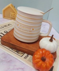 ماگ ست سفید و مشکی حلزونی