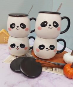 ماگ پاندایی چشم سیاه