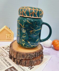 ماگ درپیچی ماربل رنگی