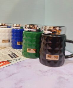 ماگ درپیچی بیوتیفول اینه دار کد 1452