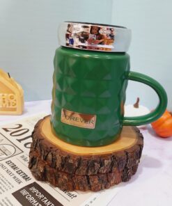 ماگ درپیچی بیوتیفول اینه دار کد 1452