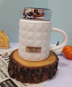 ماگ درپیچی بیوتیفول اینه دار کد 1452