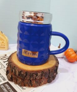 ماگ درپیچی بیوتیفول اینه دار کد 1452