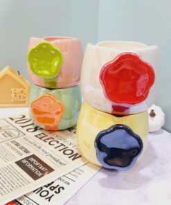 ماگ دسته برجسته گل کد 1458