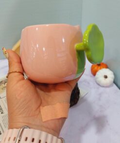 ماگ دسته برجسته گل کد 1458