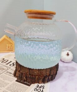 قوری پیرکس بزرگ در چوبی کد1463