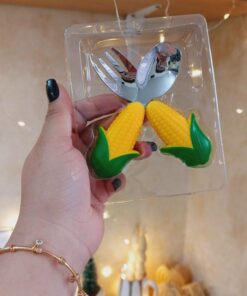 قاشق چنگال کودک فانتزی استیل کد1492