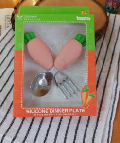 قاشق چنگال کودک فانتزی استیل کد1492