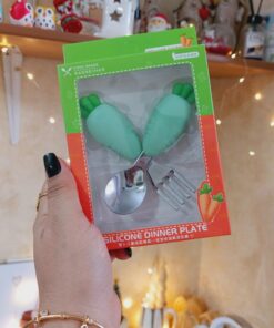 قاشق چنگال کودک فانتزی استیل کد1492