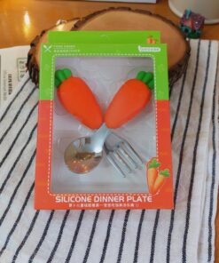 قاشق چنگال کودک فانتزی استیل کد1492