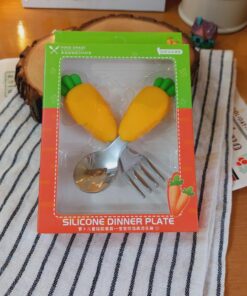 قاشق چنگال کودک فانتزی استیل کد1492