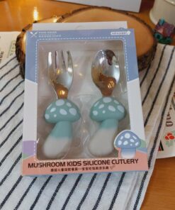 قاشق چنگال کودک فانتزی استیل کد1492