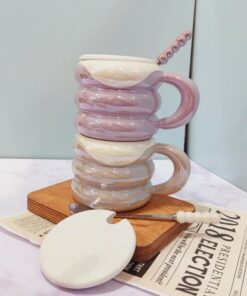 ماگ هولوگرامی دسته مرواریدی کد 1516