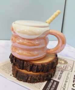 ماگ هولوگرامی دسته مرواریدی کد 1516