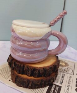 ماگ هولوگرامی دسته مرواریدی کد 1516