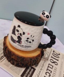 ماگ پاندا دسته مرواریدی کد1519